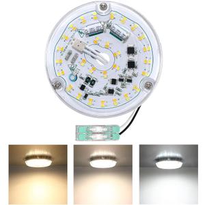 4 Inch Ceiling Fan LED Light Replacement, 18W 2200LM 3000K 4500K 6000K LED Ceiling Fan Light Kit, Round Ceiling Fan Light Kit Replacement, 120V, CRI90, Dimmable 4 Inch Ceiling Fan LED Light Replacement, 18W 2200LM 3000K 4500K 6000K LED Ceiling Fan Light Kit, Round Ceiling Fan Light Kit Replacement, 120V, CRI90, Dimmable
