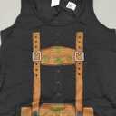 Lederhosen Costume Oktoberfest German Festival Lederhosen Tank Top, Small