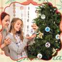 Sratte 24 Pcs Christmas Fillable Ornaments Ball Clear Plastic Ornaments DIY Craft Ball for Christmas Wedding Xmas Holiday Party Tree Decor Home(Clear,2.36 Inch)