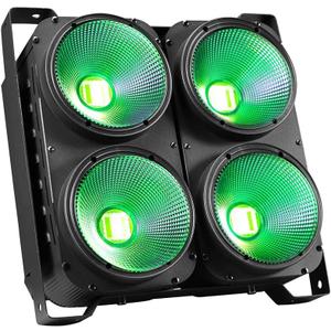 COB Stage Lights, 400W LED Par Light, RGBWAUV 6-in-1 Spotlights LED Blinder Warm&Cold White DMX512 Sound Activated for Church Events Wedding Parties Concert Theater