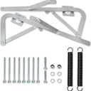 Premium 55-2 Attic Ladder Hinge Arms with Springs | Compatible with Werner Mk5, WU2210, W2208, W2210 Sttic Ladder Spring Replacement Kit| Heavy Duty Galvanized Material