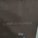 simplehuman 38 Liter / 10 Gallon Rectangular Kitchen Step Trash Can, Brushed Stainless Steel