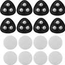 Appliance Casters  Furniture Sliders & Appliance Rollers for Kitchen, Coffee Machine, Blender, Oven  Helps Mom or Wife Easily Solve Countertop Sliding (Black, 8pcs)