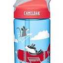 CamelBak Eddy Kids Big Bite Valve Straw Water Bottle Airplane Bandits, 12oz 2pcs