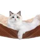JOYELF Cat Hammock Bed, Medium Reversible Cage Hammock Hanging Soft Bed for Kitten, Ferret, Puppy or Small Pet (Medium-18"x14")