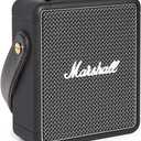 Marshall Stockwell II Portable Bluetooth Speaker, Black and Brass