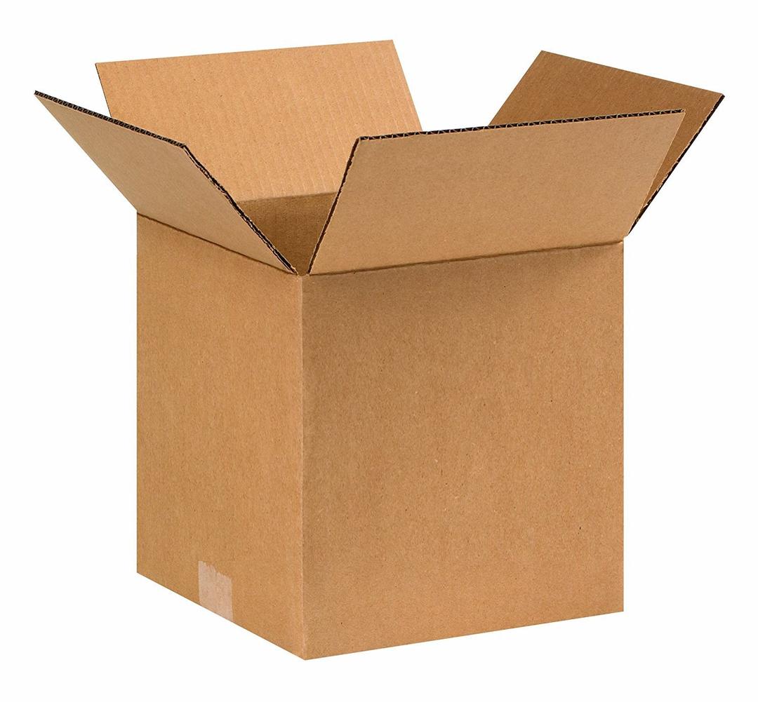 Box USA 999 Cube Corrugated Cardboard Box 9" L x 9" W x 9" H, Kraft, for Shipping, Packing and Moving (Pack of 25)