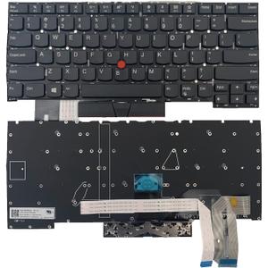 Laptop Replacement US Layout Keyboard for Lenovo Thinkpad T490s T495s SN20R66042 02HM208 02HM280 Black