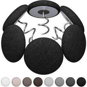 Flax Button Twist Pins  Secure Bed Skirts, Sofa Covers, Upholstery, Armchair Caddies & Slipcovers,Black 12 Pack