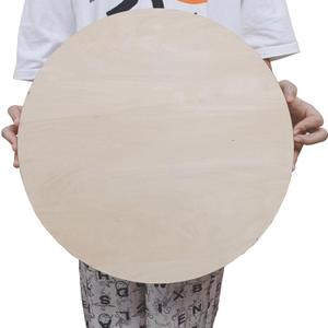 4 Pack Plywood Round Board for Crafts-18 x 18 Inch Circle Sheets with Smooth Surfaces-Unfinished Wood Boards for DIY Project Laser Cutting, Wood Burning, Architectural Models, Staining