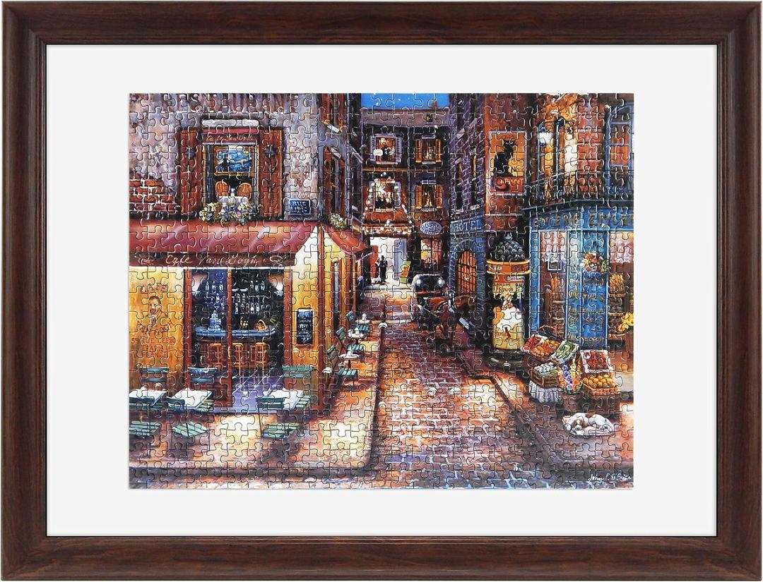 MCS Puzzle Frame, 14.25x19.25, Walnut, Wall-Mounted, 14.25 x 19.25 in or smaller
