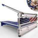 13" Manual Flooring Cutter for Vinyl Plank (LVP/LVT), SPC & Laminate, 0-45 Angle Cuts, Tungsten Steel Blade, Heavy-Duty Aluminum Frame, Dust-Free Quiet Tool for Installers & Home Renovation