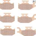 Front & Rear Brake Pads Sintered for CAN-AM Outlander 330 400 500 650 800, Renegade 500/800 2003 2004 2005 2006 2007 2008 2009 2010 2011 2012 2013 2014 705600350, 705600349, 705600398-3 Set