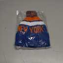 Baseball Team City Beanie, Cuffed Knit Soft Headwear for Women Men Youth, Sports Stylish Winter Hat, Gift for Fans (Blue-orange)