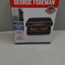 George Foreman 2-Serving Classic Plate Electric Indoor Grill and Panini Press, Black, GRS040B