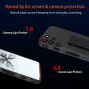 Compatible with ZTE Nubia Red Magic 10 Pro/10 Pro+/10S Pro/10S Pro+ Phone Case, Hide Folding Kickstand/Stand Silicone TPU Protective Cover Case - Black