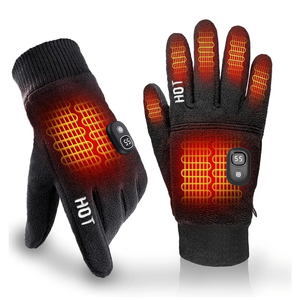 Rechargeable Heated Winter Gloves for Women & Men with Touchscreen, Built-in Smart Display and Premium Polar Fleece, Ideal for Outdoor Skiing/Cycling/Hunting800+ Bought in Past Month