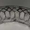 16" Black Crystal Ceiling Light, 3-Light Modern Semi Flush Mount Ceiling Light Fixture, Round Crystal Chandelier for Dining Room Bedroom Living Room Kitchen Hallway, E26 Sockets