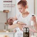SHARDOR Electric Super Silent Blade Coffee Grinder, Timed Grind Control Rotary Knob, Adjustable Coarse to Fine for Coffee Beans, Spices & Herbs, with 1 Removable Stainless Steel Bowl, Brown