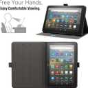 Kindle Fire HD 8 and Fire HD 8 Plus Tablet Case (12th/10th Generation, 2024/2022/2020), Slim Fit Lightweight Leather Smart Tablet Case with Auto Wake/Sleep, Bird