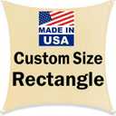 Shade&Beyond Shade Sail 20'X39' Rectangle Dark Grey Breathable UV Block Outdoor Canopy for Backyard Patio Pergola Garden Deck(We Make Custom Size)