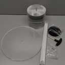 Acrylic End Table, Modern Minimalist Acrylic Side Tables, Clear Side Table for Living Room, Bedroom, Office, Drink Table (12" D x 12" W x 21" H, Transparent)