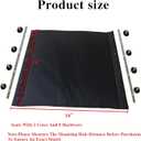 16-Inch Wheelchair Replacement Seat, Replacement Parts with Hardware, Nylon Seat, Black (16 X 16)