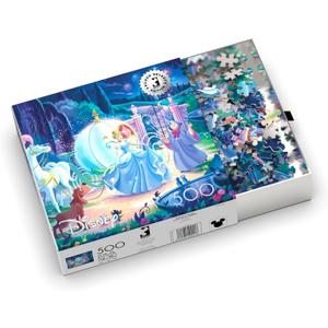 Buffalo Games - Silver Select -Disney - Cinderellas Carriage - 500 Piece Jigsaw Puzzle for Adults -Challenging Puzzle Perfect for Game Nights - Finished Size is 21.25 x 15.00