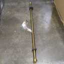 Heavy Duty Curtain Rods,1 1/4" Large Diameter Premium Nonadjustable Curtain Rod,48in/4ft Custom Window Treatment Rods with Durable Aluminum Brackets and End Caps,Gold Finish