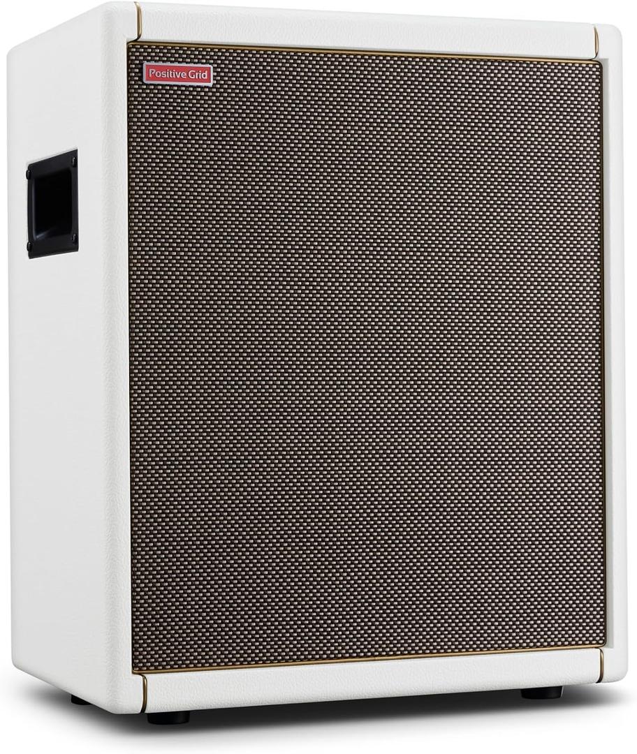 Positive Grid Spark CAB Powered FRFR Cabinet for Amps & Modelers – Pearl | 140W FRFR powered cabinet with 10" woofer & dual tweeters. XLR/TRS & 3.5mm inputs, DC/USB-C power out. For amps & modelers.