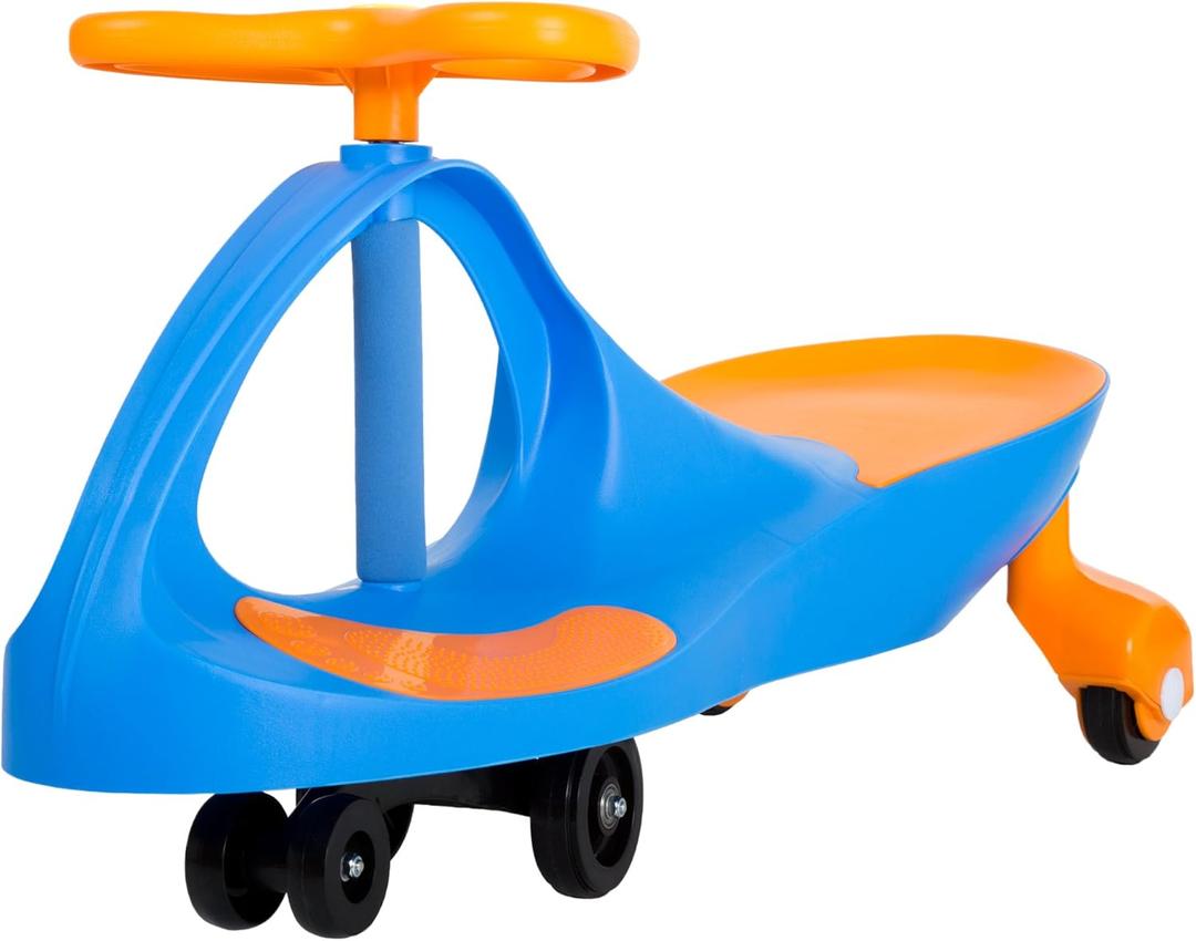 Wiggle Car - Ride on Toy for Ages 3 and Up - Toddler Ride on Toys with no Batteries, Gears, or Pedals Just Twist, Wiggle, and Go by Lil Rider (Blue)
