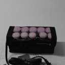 Remington Compact Ceramic Dual Voltage Hot Rollers for Long and Short Hair, Hair Setters, Hair Curlers, 1-1 " Purple/Black, 10 Piece Set