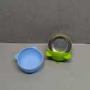 Bakpoco Stainless Steel Baby Bowls with Suction, 2-in-1 SUS304 Toddlers Bowl & Removable Silicone Suction Kids Bowl, Anti Scald Non Toxic Snack Container for Baby Food Feeding, 2 Colors Set