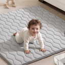 Blissful Diary Baby Play Mats for Floor, 50x70 Playpen Mat, Thick Cushioning Padding Foam Playmat for Baby and Toddlers Infants, Non-Slip & Machine Washable, Sage Green