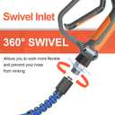 Pressure Washer Gun and Hose 3600 PSI, 50 FT Power Washer Hose, Extension Wand, 3/8" Swivel Quick Connector & M22-14mm Fitting, 30" Extension Wand & 7 Nozzle Tips