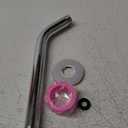 Shower Arm with Flange, Wall Mount Shower Head Pipe Extension Arm for Fixed Shower Head & Handheld Showerhead, 8 Inch, Chrome