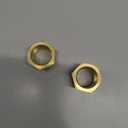 3/4 Inch NPT Male x 1/2 Inch NPT Female Brass Reducer Hex Bushing, Thread 1" OD to 0.75" ID, (2 Piece)