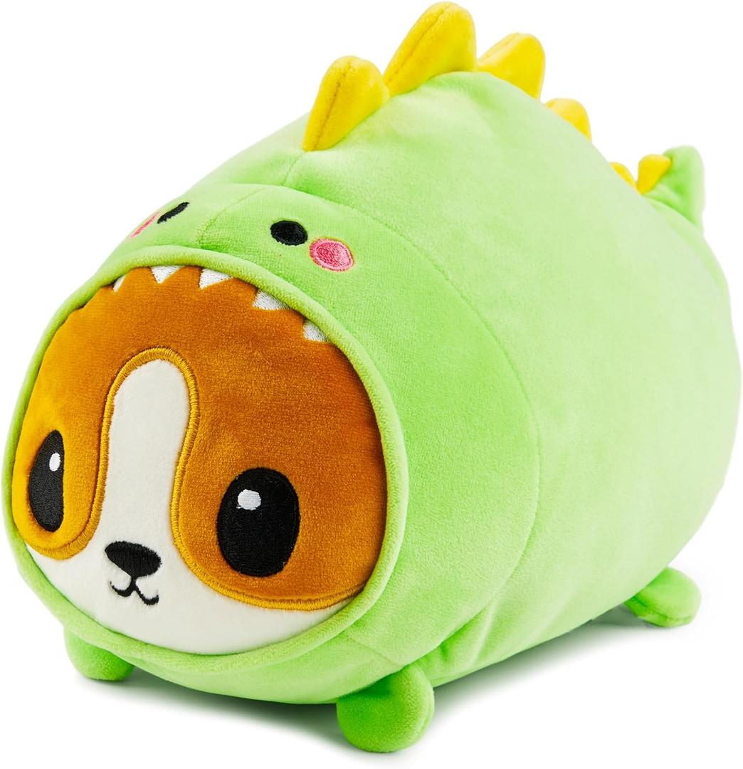 JOYIN Stuffed Animal, Kawaii Dinosaur Plush Toy, 11" Soft Plushie with Corgi Face, Cute Pillow for Kids and Adults, Birthday Surprise Gift for Boys and Girls, Gifts for Christmas