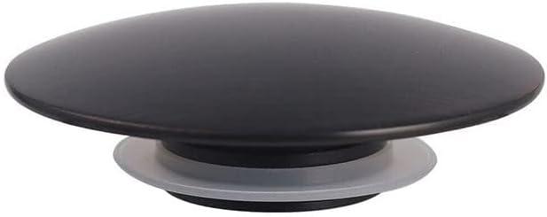 Basin Waste Sink,66mm Matte Black Basin Waste up Bathroom Sink Push Button Click Bathroom Sink Drain Stopper Replacement Part for Most Kitchen or Bathroom Basins,Brass