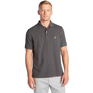 Nautica Men's Classic Short Sleeve Solid Performance Deck Polo Shirt Size XL