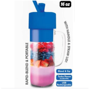 Better Blender Turbo Power USB Rechargeable 16 Oz
