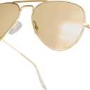 livho Sunglasses for Men Women Aviator Polarized Metal Mirror UV 400 Lens Protection (*Gold Yellow)