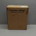 Dimmable Floor Lamp, Arc Floor Lamp with Dimmer, Black Standing Lamp with Adjustable Hanging Shade, Over Couch Tall Reading Light, Modern Pole Lamp for Living Room Bedroom, 9W LED Bulb Included