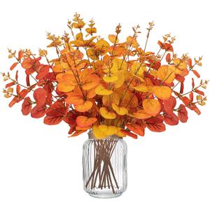 10PCS Fall Decorations for Home Flowers Artificial - Fake Plants Thanksgiving Autumn Decor Outdoor