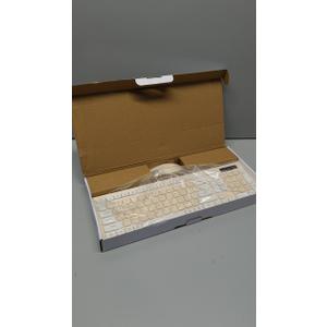 Wireless Keyboard and Mouse Combo, Full-Sized Wireless Keyboard and Adjustable DPI Mouse, 2.4GHz USB Receiver, Keyboard and Mouse for PC, Windows, Desktop, Laptop (Latte Color)