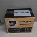 Shoe Slots Organizer 12 Pack - Shoe Stacker,3 Levels Adjustable,Space Savers 50%,Double Layer Holders for Closet (Transparent)