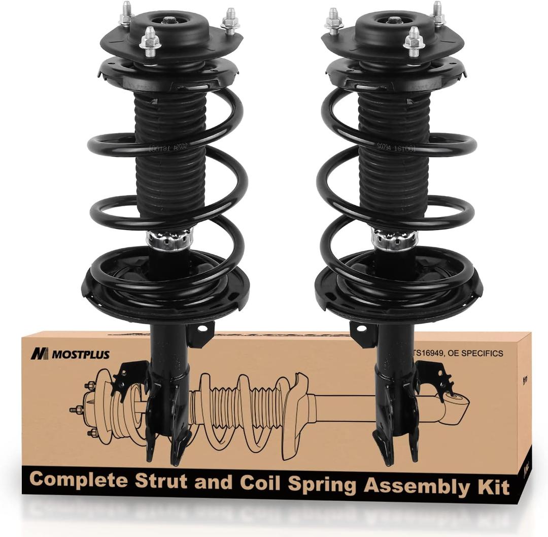 MOSTPLUS Front Complete Strut shock Assemblies coil Spring 1333375L 1333375R Compatible With 2012-2017 Toyota Camry SE (Set of 2)