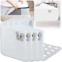 Haldane Bed Sheet Holders for Corners- 4Pcs Heavy Duty Bed Sheet Lock Keep Sheets Firm & Tight, No More Loose Sheets - Fits Any Size Mattress - Clear