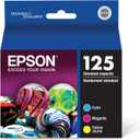 EPSON 125 DURABrite Ultra Ink Standard Capacity Color Combo Pack (T125520-S) Works with Stylus NX-125, NX-127, NX-130, NX-230, NX-420, NX-530, NX-625, WorkForce WF-320, WF-323, WF-325, WF-520