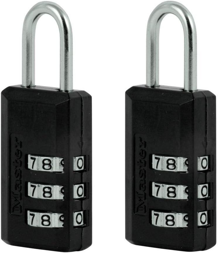 Master Lock 646T 2-Pack 13/16-Inch Wide Combination Set-Your-Own Luggage Lock - Quantity 4
